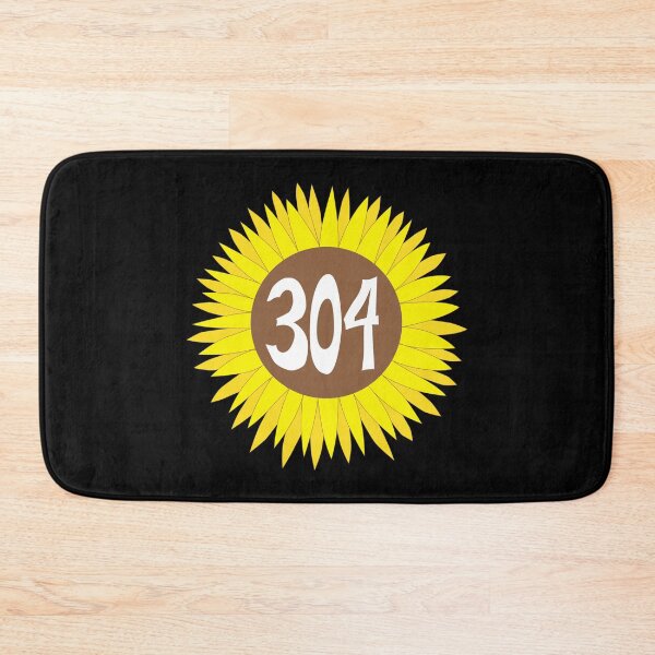 Item preview, Hand Drawn West Virginia Sunflower 304 Area Code designed and sold by itsrturn.
