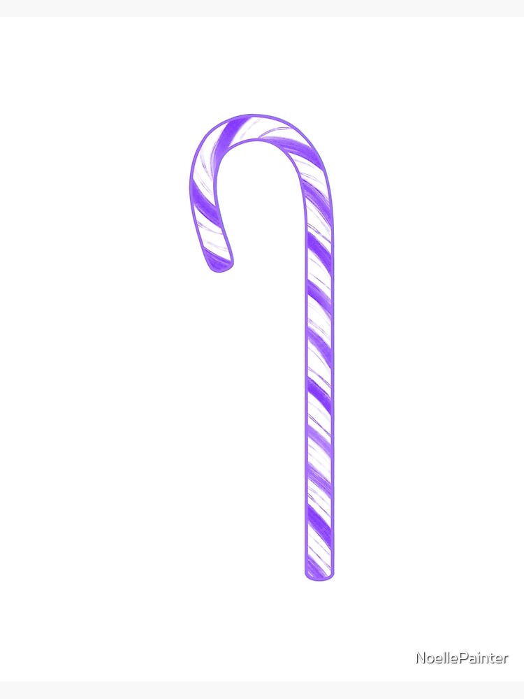 Winter candy cane. Hand drawing. Black outline on white background. Picture  can be used in christmas and new year greeting cards, posters, flyers,  banners, logo etc. Vector illustration. EPS10 Stock Vector Image