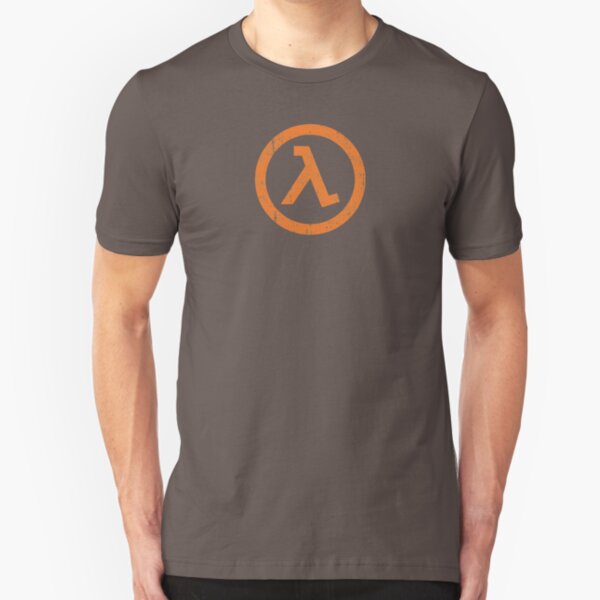 Half Life Lambda Symbol Slim Fit T-Shirt