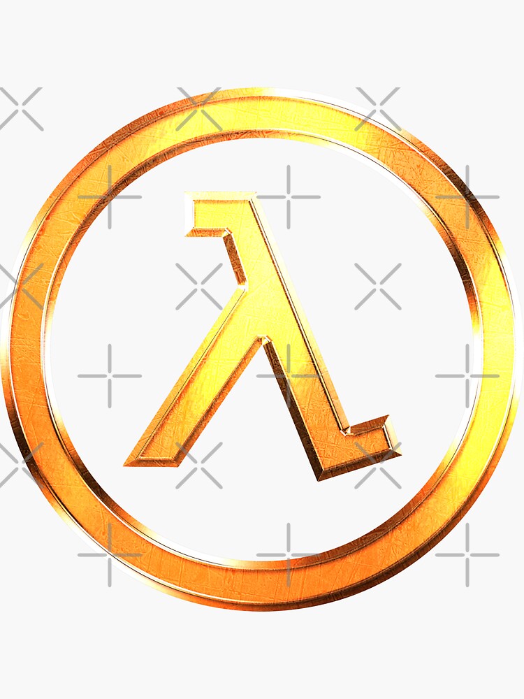 Half Life Lambda Symbol Variant Sticker For Sale By Huckblade Redbubble 2582