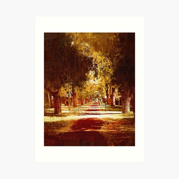 Tree Arched Walkway Art Print