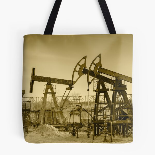 Item preview, Oil pumps on a oil field. designed and sold by bashta.
