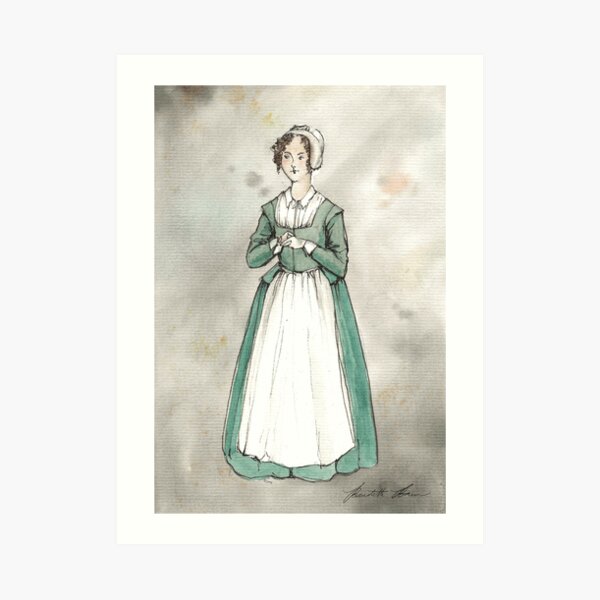 17th Century Pilgrim Watercolor Print Art Print
