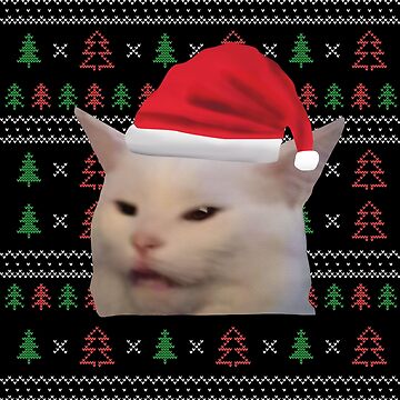 Vorschaubild zum Design Woman Yelling At Cat Ugly Christmas Sweater Funny Meme von cudx