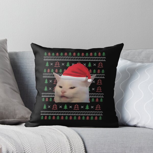 Item preview, Woman Yelling At Cat Ugly Christmas Sweater Funny Memes designed and sold by cudx.