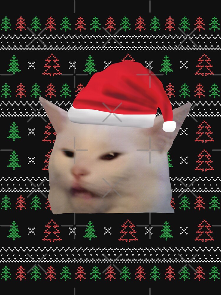 Thumbnail 7 von 7, Pullover, Woman Yelling At Cat Ugly Christmas Sweater Funny Meme designt und verkauft von cudx.