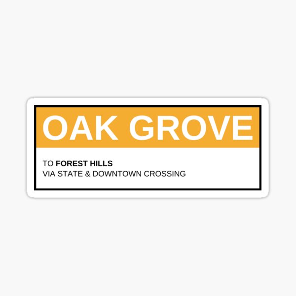Item preview, MBTA Boston Oak Grove designed and sold by ekriley.