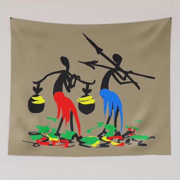 Item preview, Two colorful successful African hunters. designed and sold by Squirrox.