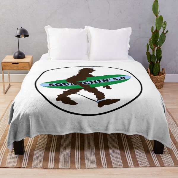 Item preview, Squatchin Surfboard Bigfoot designed and sold by piedaydesigns.