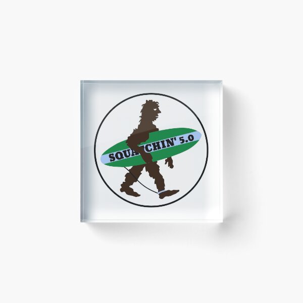 Item preview, Squatchin Surfboard Bigfoot designed and sold by piedaydesigns.