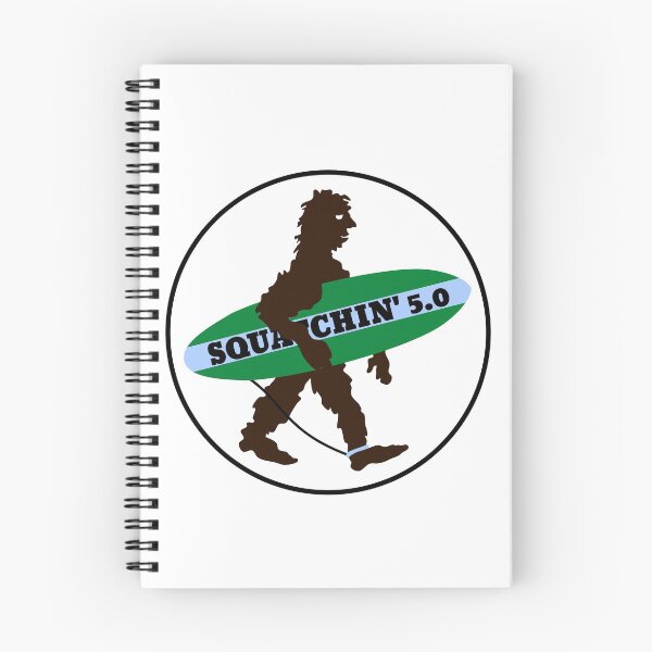 Item preview, Squatchin Surfboard Bigfoot designed and sold by piedaydesigns.
