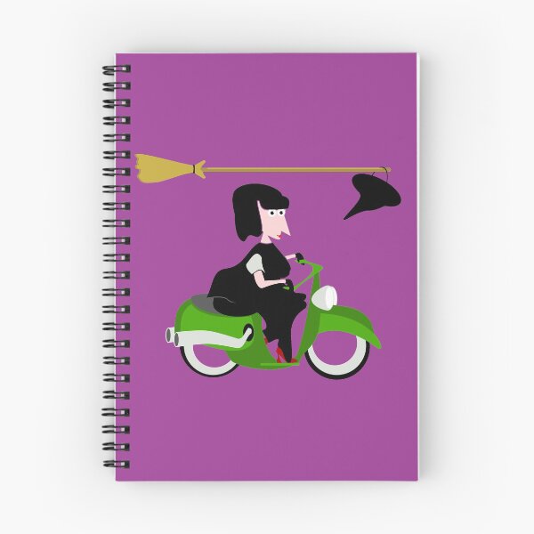 Item preview, Witch Riding a Green Motor Scooter designed and sold by piedaydesigns.