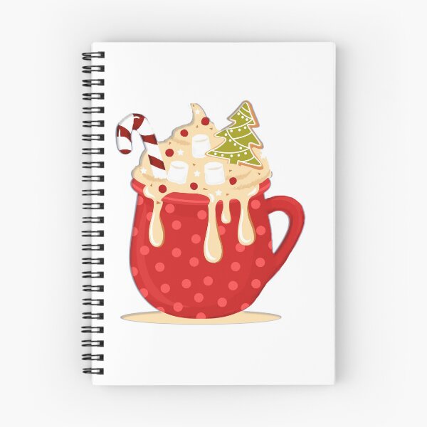 Item preview, Sweet Christmas Treat, Hot Cocoa with Topping, Candy Cane and Cookie designed and sold by roseofgold.