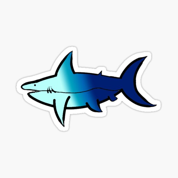 Sky Shark Stickers Redbubble - neat moving shark roblox