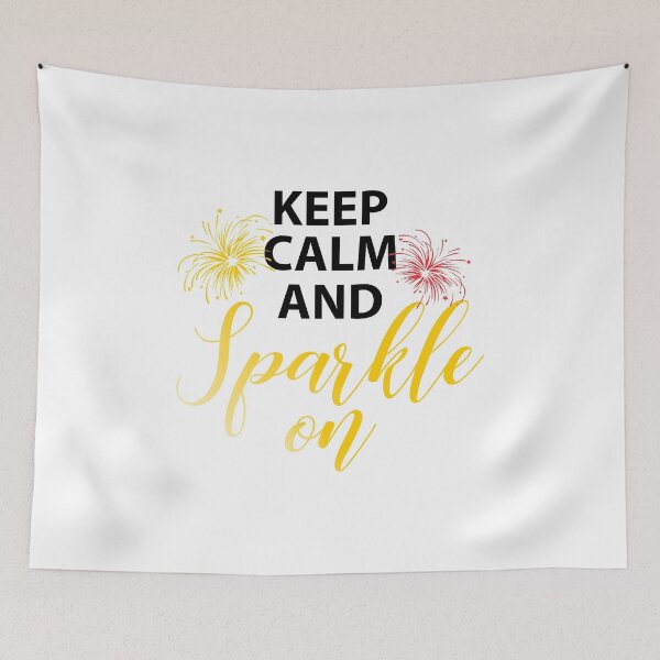 Item preview, Keep Calm Sparkle On fireworks Happy New Years Eve gift designed and sold by hadleydesigns.