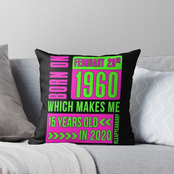 Item preview, 1960 - 60 - 15 years old PINK #leapyearbaby Girls and Womens Funny Leaper Leapling Leap Year Birthday Gifts, Shirts, Tshirts designed and sold by GabiBlaze.
