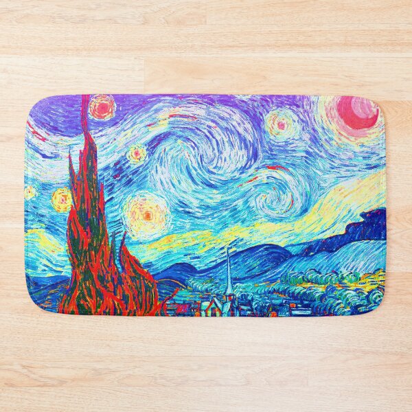 Item preview, Psychedelic Colorful Starry Night Abstract Van Gogh designed and sold by CoitoCG.