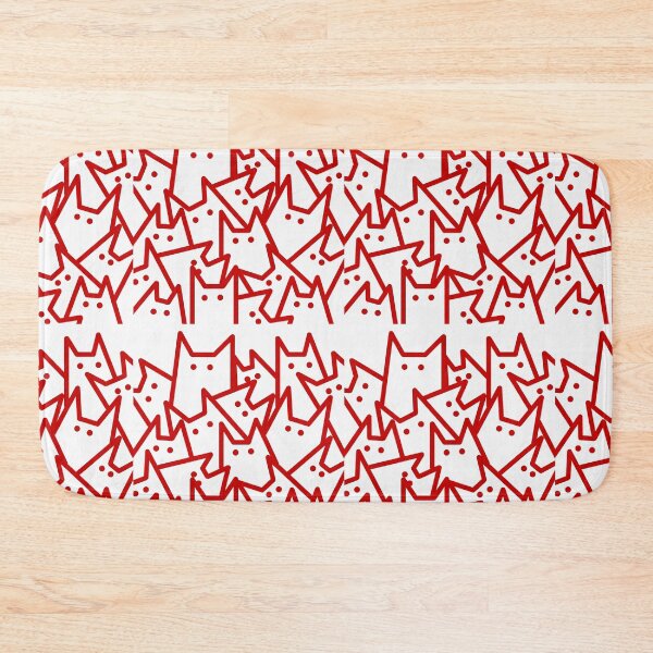 Item preview, Lots Of Simple Red Line Cats  designed and sold by Ella's  Doodles And Designs.