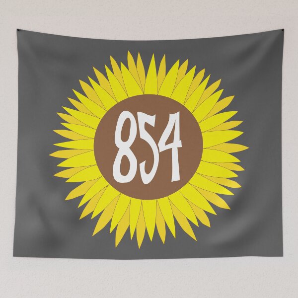 Item preview, Hand Drawn South Carolina Sunflower 854 Area Code designed and sold by itsrturn.