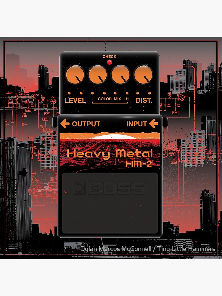 HM-2 Heavy Metal guitar pedal Poster for Sale by Dylan Marcus