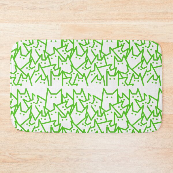 Item preview, Of Simple Green Line Cats  designed and sold by Ella's  Doodles And Designs.
