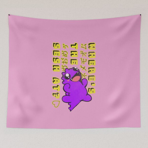 Item preview, WHERE'S THE SESH AT, SESSION MONSTER kawaii, designed and sold by Optimisticink.
