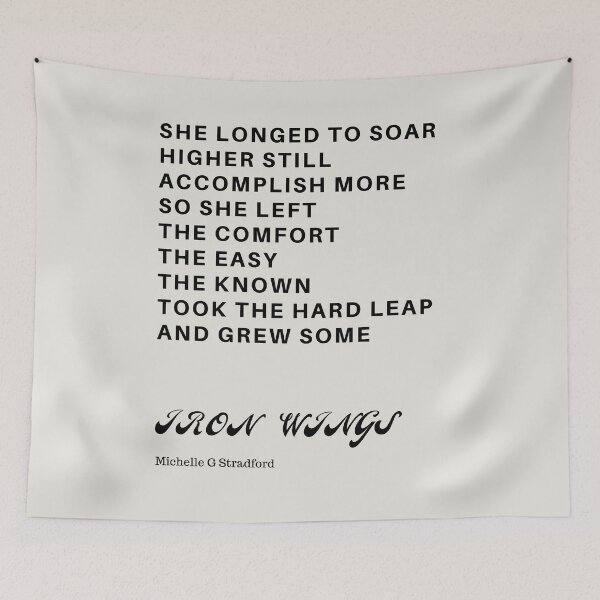 Item preview, Iron Wings Quote designed and sold by Stradford.