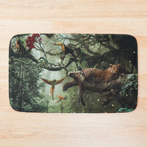 Item preview, LEOPARD IN THE RAIN FOREST designed and sold by Paper Bee Gift Shop.