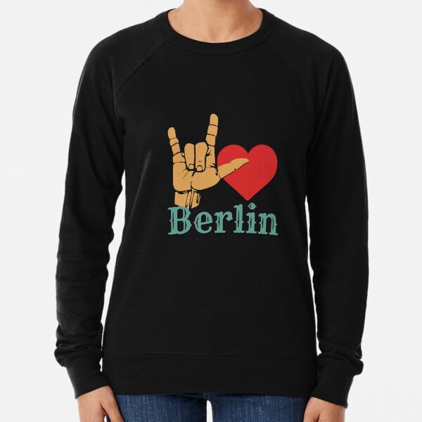 Ich liebe Berlin, Liebeszeichen-Geschenk Leichter Pullover
