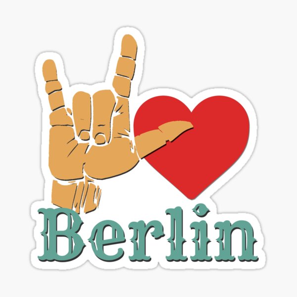 Ich liebe Berlin, Liebeszeichen-Geschenk Sticker