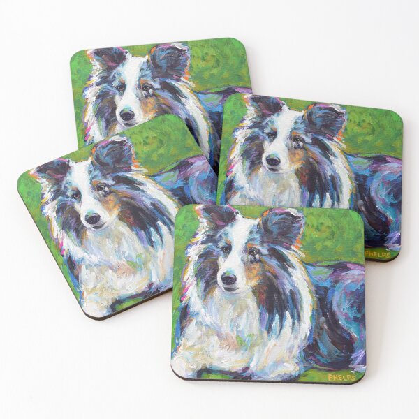 Item preview, Colorful SHELTIE designed and sold by RobertPhelpsArt.