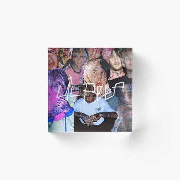 Lil Peep Life In Images Acrylic Block