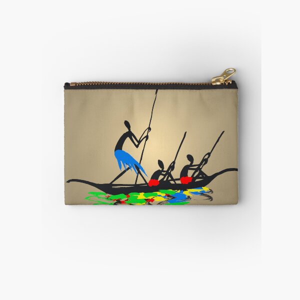Item preview, Three colorful African hunters on a fishing trip. designed and sold by Squirrox.