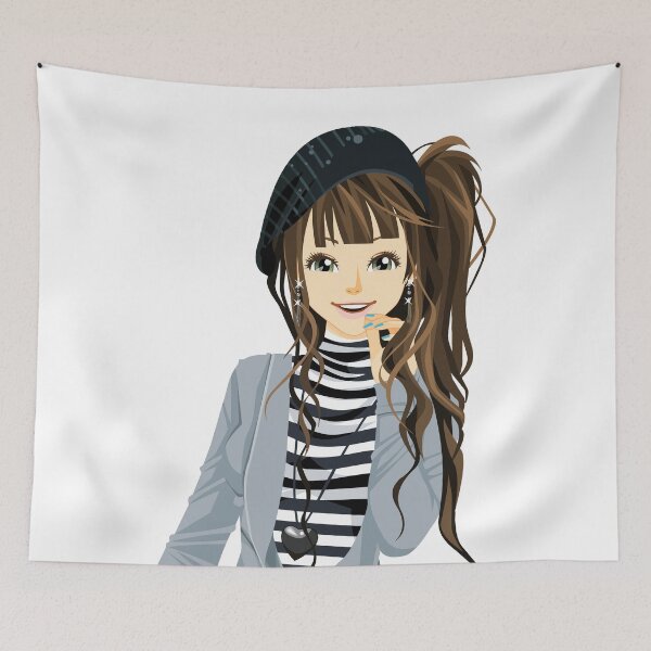 Item preview, Fashionable anime girl. designed and sold by emphatic.