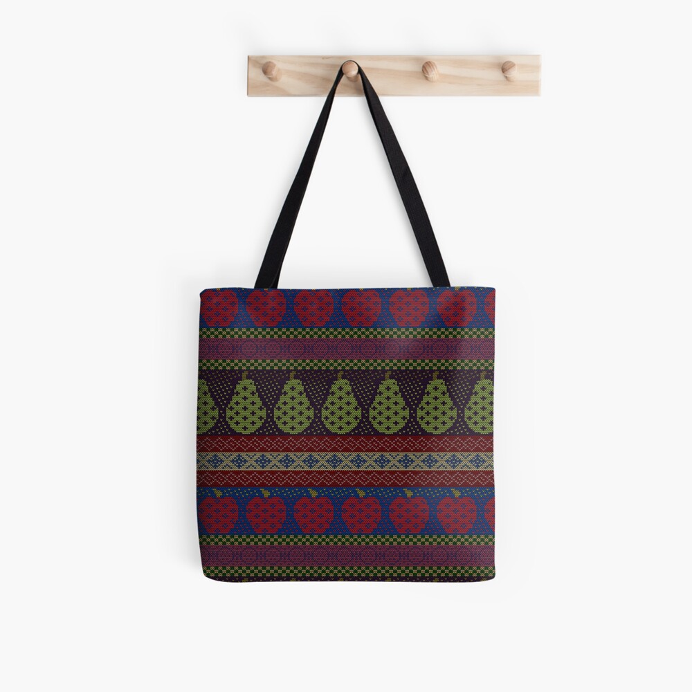 Knit Apples & Pears Tote Bag
