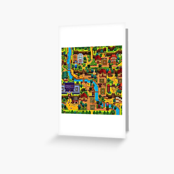 Stardew valley map Greeting Card