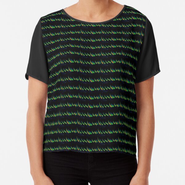 Bat Echolocation Spectrogram 2 - Cool Science Fashion! Chiffon Top