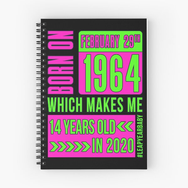 Item preview, 1964 - 64 - 14 years old PINK #leapyearbaby Girls and Womens Leaper Leapling Leap Year Birthday Gifts, Shirts, Tshirts designed and sold by GabiBlaze.