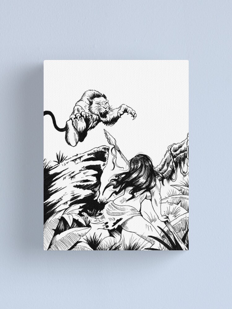 Alternate view of Amazon wild hunt!!! Canvas Print