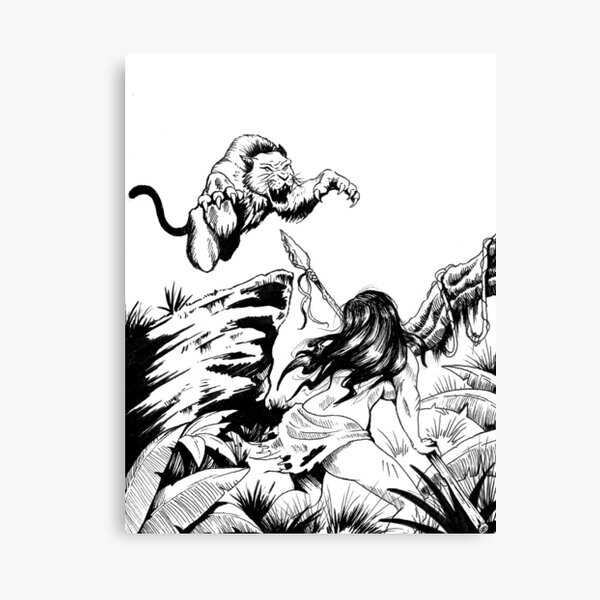 Amazon wild hunt!!! Canvas Print
