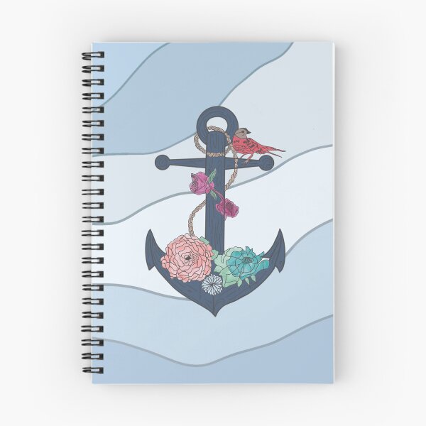 Item preview, anchor with flowers designed and sold by iitslexii.