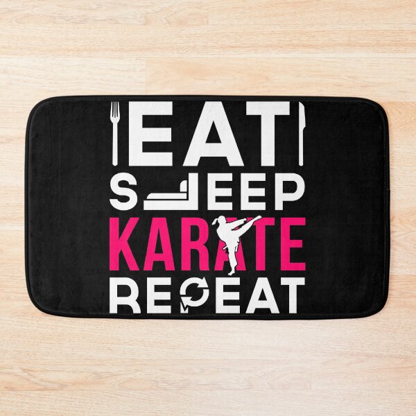 Item preview, Eat Sleep Karate Repeat - Girl designed and sold by LeNew.