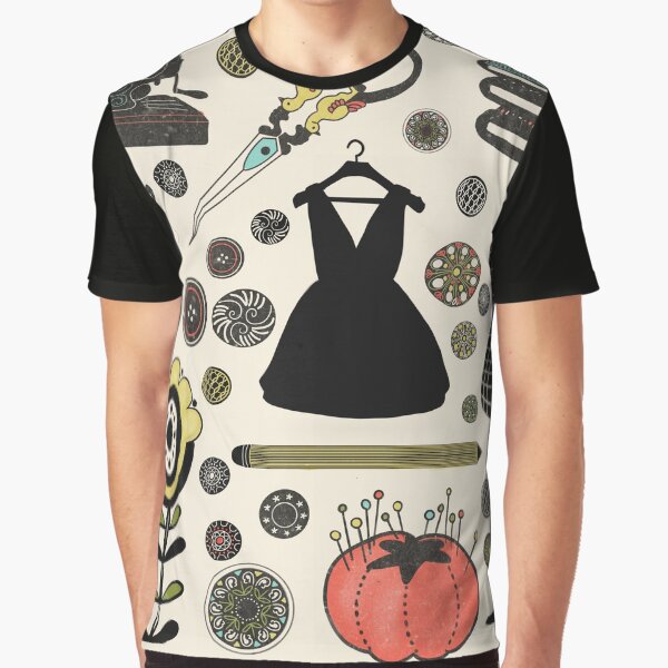 Item preview, Sewing Folk Art with Little Black Dress designed and sold by elkstudios.