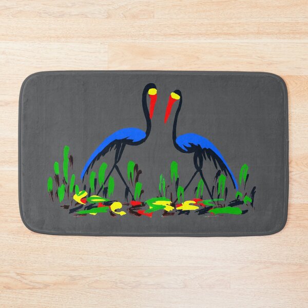 Item preview, Two colorful African cranes chatting designed and sold by Squirrox.