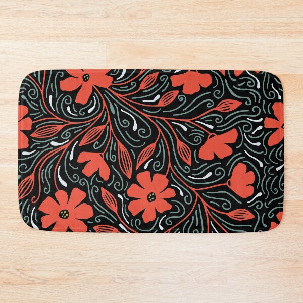 Item preview, Red Floral Array designed and sold by inkblotcreative.