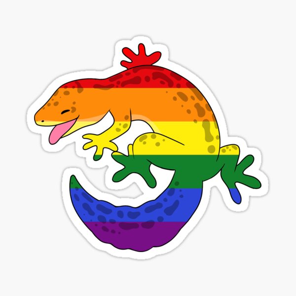 Pride Gecko Gay Sticker For Sale By Rainyhays Redbubble 4961