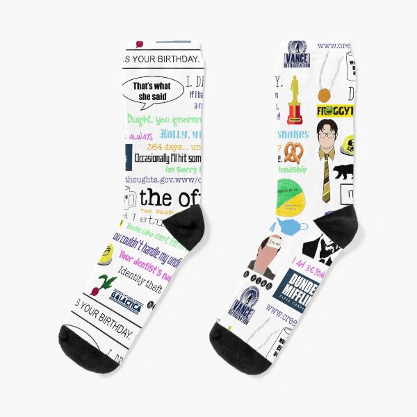 The office collage Socks