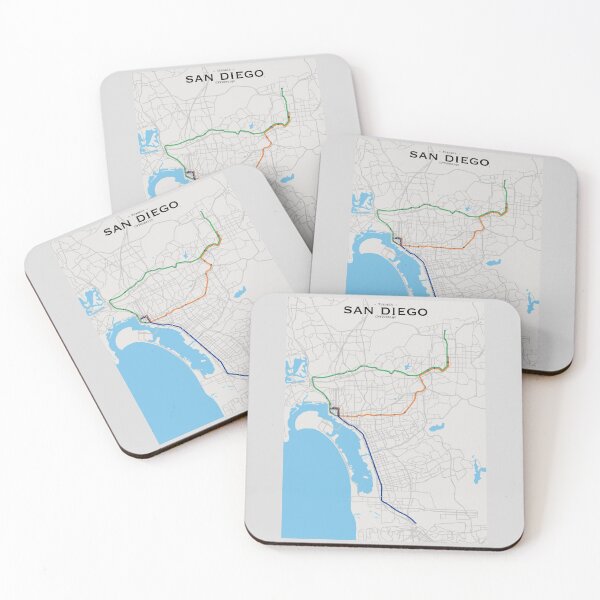 Item preview, San Diego Transit Map designed and sold by CPTVDesign.