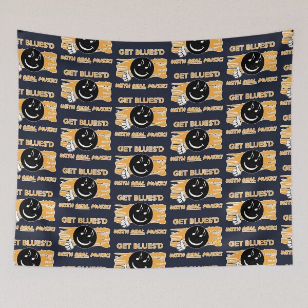 Item preview, GET BLUES'D WITH REAL MUSIC! T-SHIRT designed and sold by BrandNewTeez.