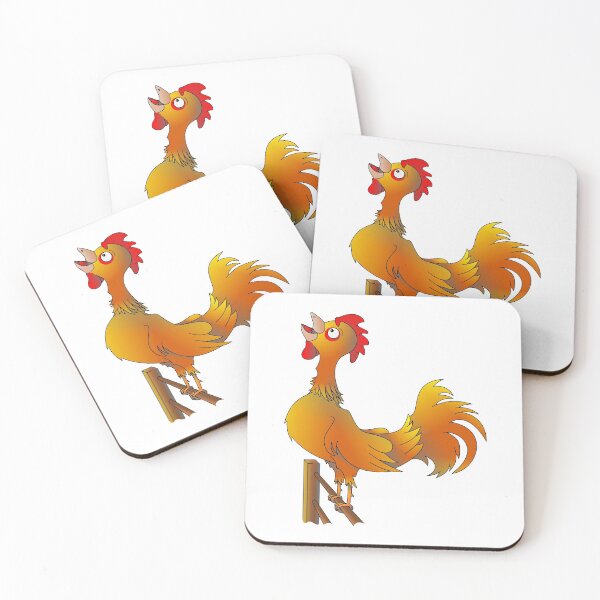 Item preview, Bantam Rooster Crowing Cartoon designed and sold by piedaydesigns.